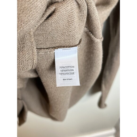 J.Jill Women's V-Neck Cardigan Button Up Long‎ Sleeve Brown Size Large Pockets - Picture 4 of 9